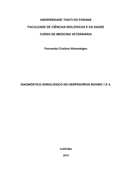 diagnostico sorologico herpesvirus bovino - TCC On-line