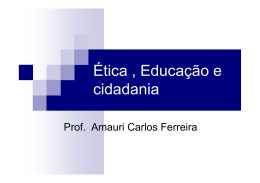 Etica e Educacao fae