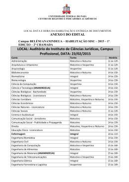 LOCAL: Auditório do Instituto de Ciências Jurídicas, Campus