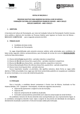 Edital 005/2015 - Vagas - Prefeitura Municipal de Florian&oacute;polis
