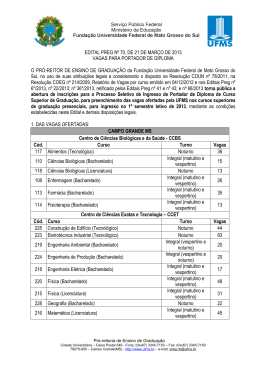 Portador de Diplomas UFMS 2013 - Ver&atilde;o