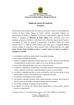 JUSTI&Ccedil;A ELEITORAL JU&Iacute;ZO DA 129&ordf; ZONA ELEITORAL Comarca