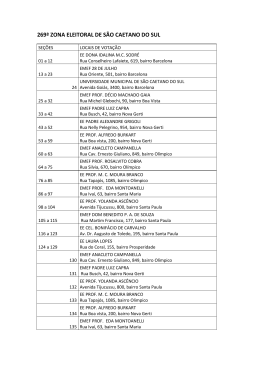 269ª ZONA ELEITORAL DE SÃO CAETANO DO SUL