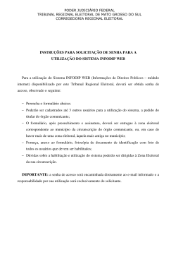 Habilita&ccedil;&atilde;o para utiliza&ccedil;&atilde;o do sistema