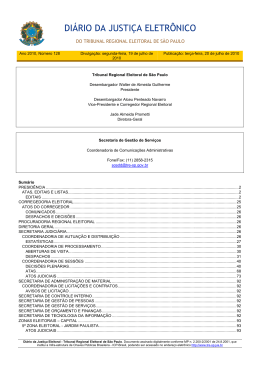 di&aacute;rio da justi&ccedil;a eletr&ocirc;nico - partido socialismo e liberdade