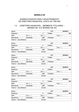 ANEXO 09 - NOMINATA DADOS PARA CADASTRAMENTO DO