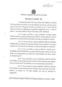 458/2015 - Tribunal Regional Eleitoral de Goiás