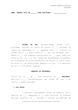 Leonardo Umbelino dos Santos Advogado EXMO. SENHOR JUIZ DA