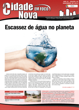 Escassez de &aacute;gua no planeta