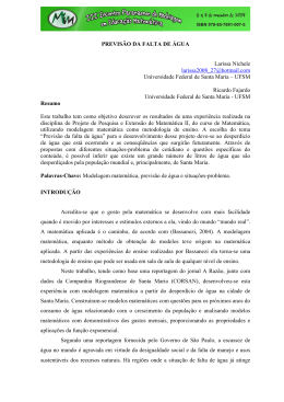 PREVISÃO DA FALTA DE ÁGUA Larissa Nichele larissa2008_27