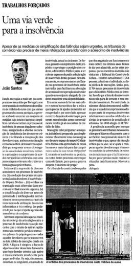 Uma Via Verde para a Insolvência