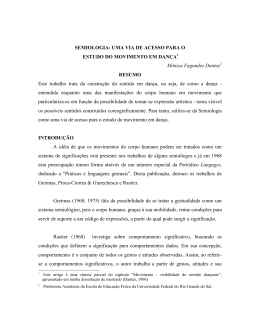 SEMIOLOGIA: UMA VIA DE ACESSO PARA O