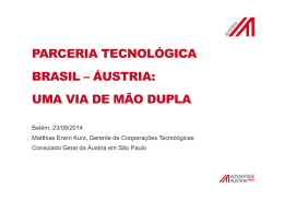 parceria tecnológica brasil – áustria: uma via de mão dupla