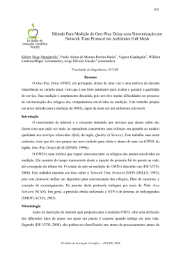 Método Para Medição de One-Way Delay com