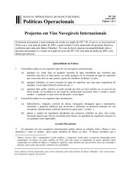 Pol&iacute;ticas Operacionais