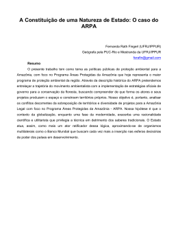A Constitui&ccedil;&atilde;o de uma Natureza de Estado: O caso do