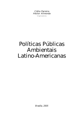 Pol&iacute;ticas P&uacute;blicas Ambientais Latino
