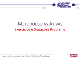 Exerc&iacute;cios e Situa&ccedil;&otilde;es Problema
