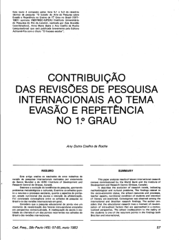 Este texto é composto pelos itens 5.1 e 5.3 do relatório técnico da