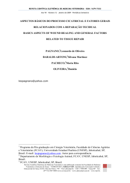 aspectos básicos do processo cicatricial e fatores gerais