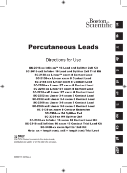 Percutaneous Leads - Boston Scientific
