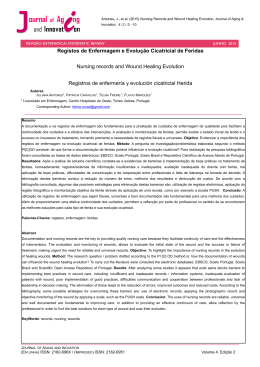 1 Registos Enf Feridas - Journal of Aging and Innovation