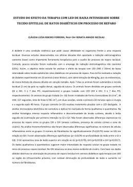 estudo do efeito da terapia com led de baixa intensidade sobre