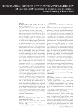 Abstracts - Associa&ccedil;&atilde;o Portuguesa de Patologia Experimental