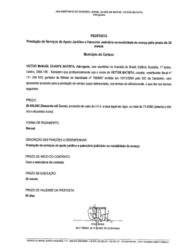 Proposta adjudicada