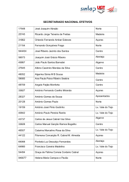SECRETARIADO NACIONAL EFETIVOS