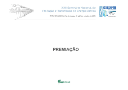 Premia&ccedil;&atilde;o XXIII SNPTEE - XXIII Semin&aacute;rio Nacional de Produ&ccedil;&atilde;o e