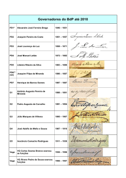 As Emiss&otilde;es do Banco de Portugal em Escudos