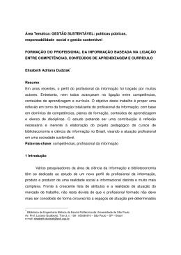 &Aacute;rea Tem&aacute;tica: GEST&Atilde;O SUSTENT&Aacute;VEL: pol&iacute;ticas p&uacute;blicas - e-Lis
