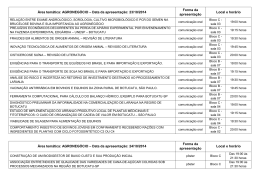 &Aacute;rea tem&aacute;tica: AGRONEG&Oacute;CIO &ndash; Data da apresenta&ccedil;&atilde;o - fatec-bt