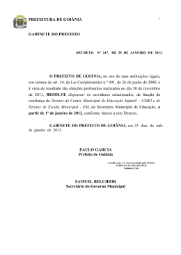 Decreto N. 247 de 25/01/2012