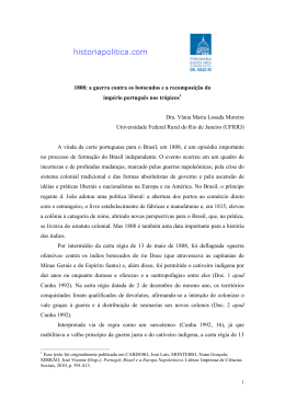 a guerra contra os botocudos e a recomposi&ccedil;&atilde;o do