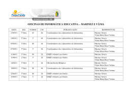 Cronograma de forma&ccedil;&otilde;es em Inform&aacute;tica Educativa &ndash; 2011