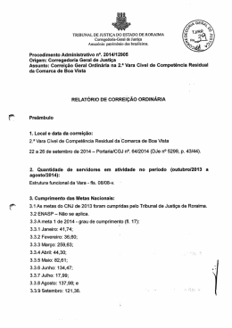 Procedimento Administrativo n°. 2014/12905 Origem: Corregedoria