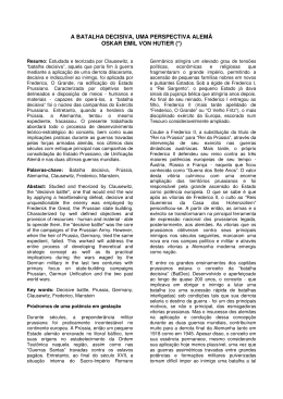 A BATALHA DECISIVA, UMA PERSPECTIVA