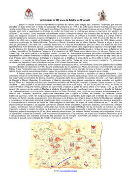 Anivers&aacute;rio de 600 anos da Batalha de Grunwald