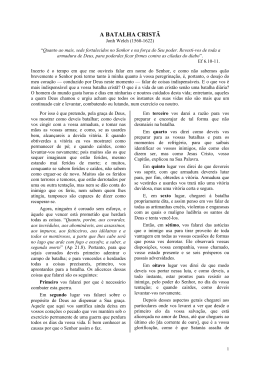 A BATALHA CRIST&Atilde;