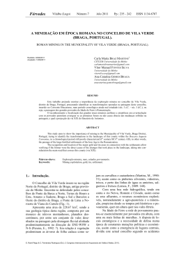- Minera&ccedil;&atilde;o Antiga e Arqueometalurgia