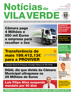 Agosto de 2014 - Not&iacute;cias de Vila Verde