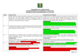 Alterações na Convenção - Condomínio Vila Verde Sabará