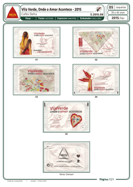 Vila Verde, Onde o Amor Acontece - 2015