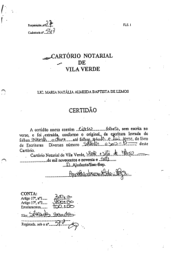 :VCART&Oacute;RIO NOTARIAL DE * vILA vERDE