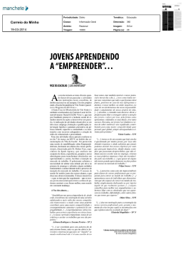 JOVENS APRENDENDO A EMPREENDER