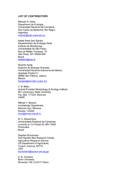 LIST OF CONTRIBUTORS Marcelo A. Aizen Department