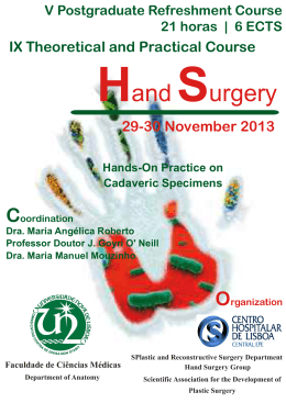 Hand Surgery - Sociedade Anatomica