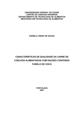 Daniela Vieira de Souza - Tecnologia de Alimentos